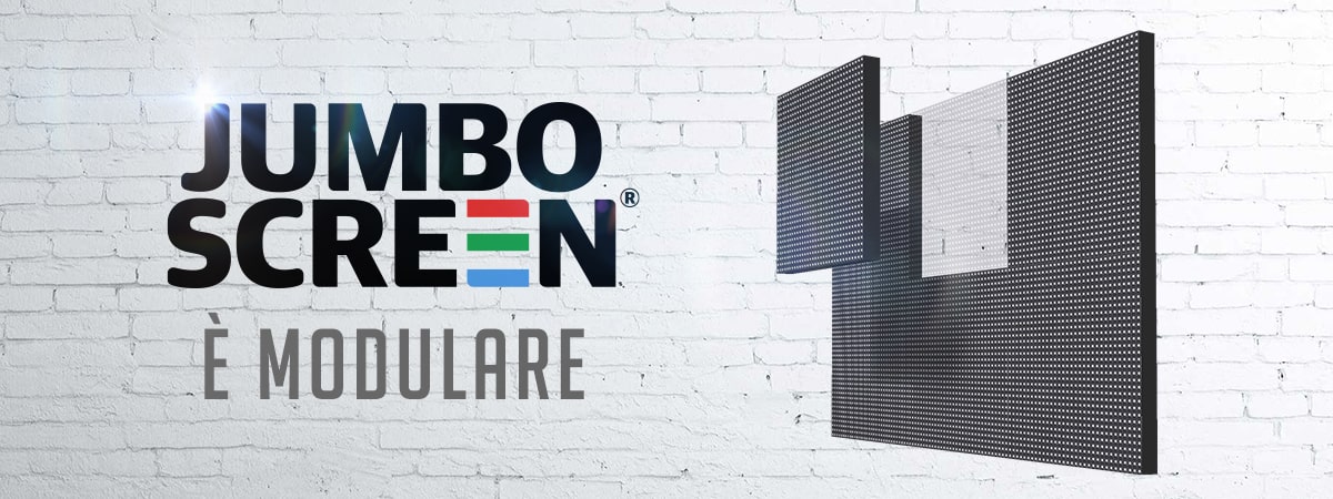 Jumboscreen è modulare